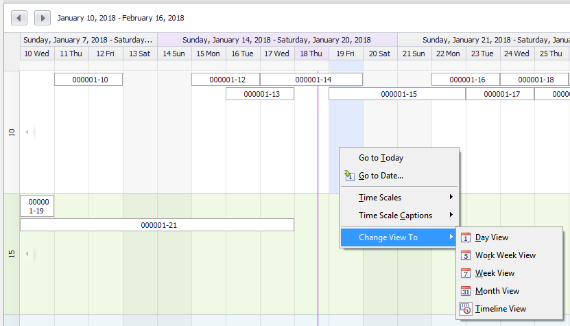 screenshot of Resource Manager DB